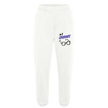 Omi Brille Statement Oma Beste Großmutter - Heavyweight Jogginghose - made by SPREAD  - OFF WHITE - Vorne