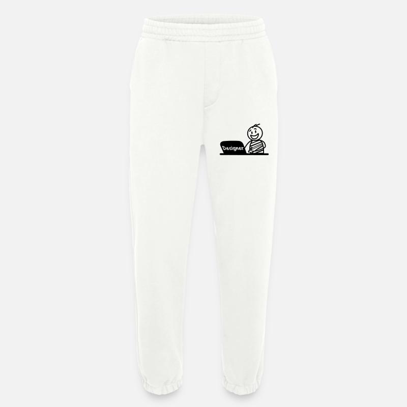 Laptop-Designer arbeiten - Heavyweight Jogginghose - made by SPREAD  - OFF WHITE