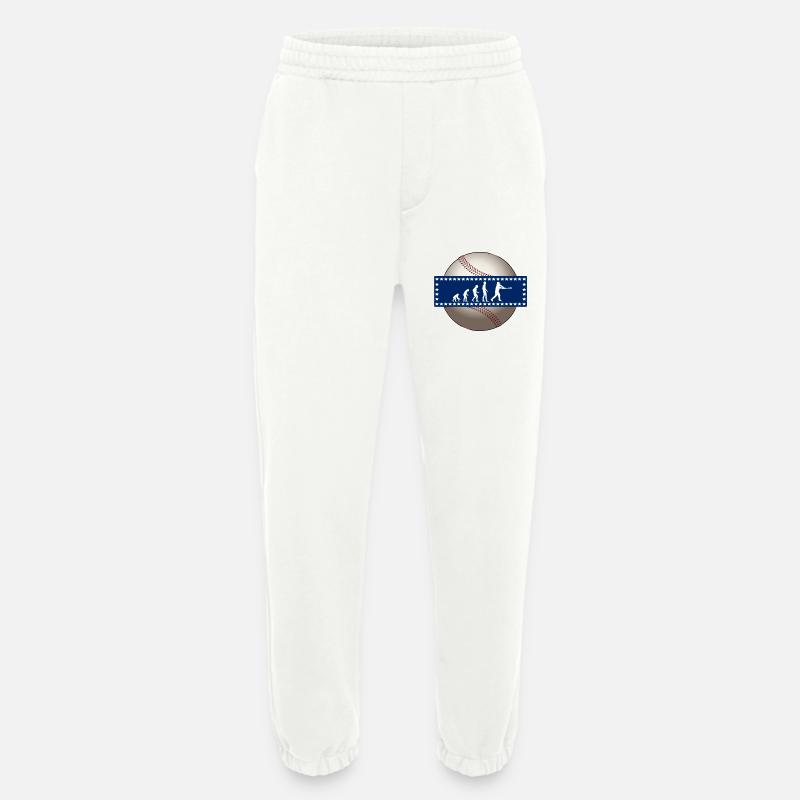 EVOLUTION BASEBALL SPORT USA GESCHENK - Heavyweight Jogginghose - made by SPREAD  - OFF WHITE