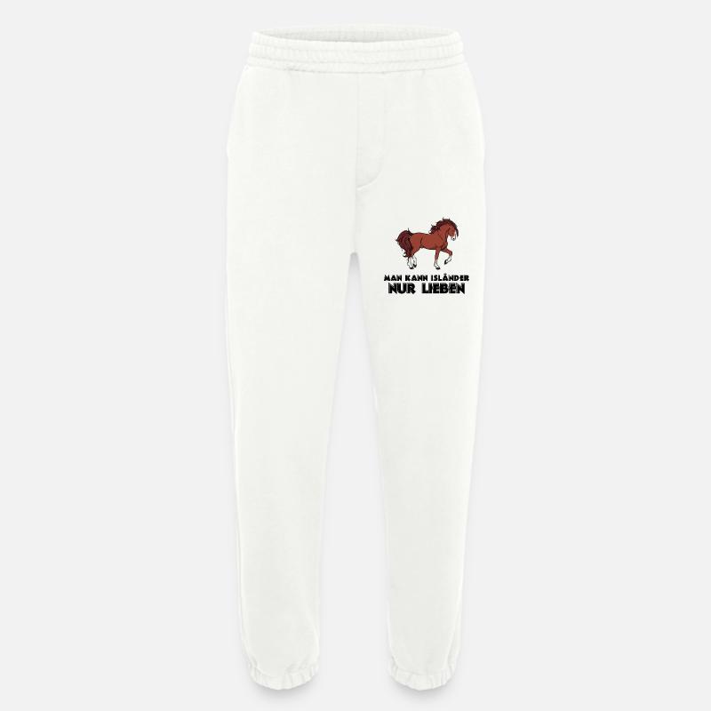 Islandpferde Statement Pferde Pferdeliebe Isländer - Heavyweight Jogginghose - made by SPREAD  - OFF WHITE