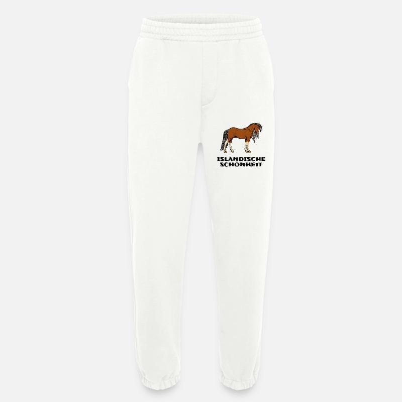Isländer Pferde Statement Islandpferde Pferdenarr - Heavyweight Jogginghose - made by SPREAD  - OFF WHITE