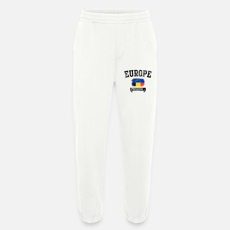 EU Pinsel Flagge Rumänien Stolz - Heavyweight Jogginghose - made by SPREAD  - OFF WHITE