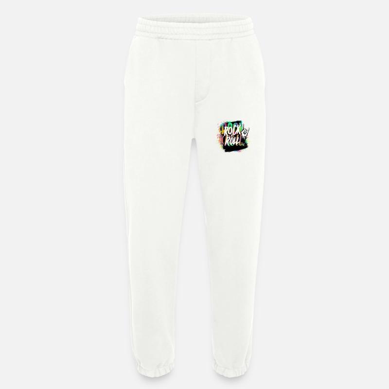 Rock n Roll Farbexplosion - Heavyweight Jogginghose - made by SPREAD  - OFF WHITE