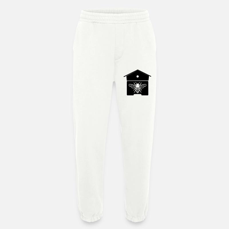 Bienenhaus oder Bienennest - Heavyweight Jogginghose - made by SPREAD  - OFF WHITE