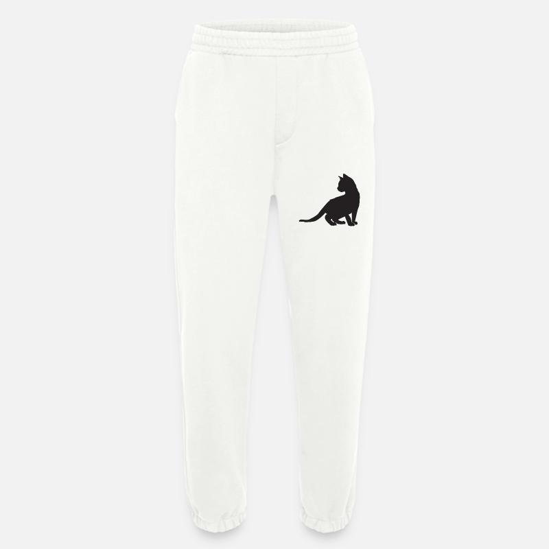 Conception de chaton - Pantalon de jogging bio épais fabriqué en UE - OFF WHITE