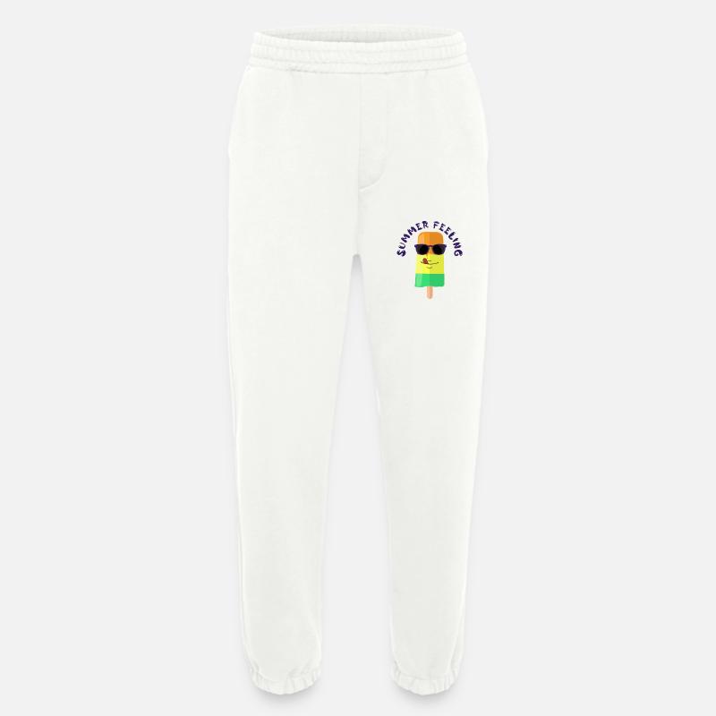 Eiscreme mit Sonnenbrille Summer Feeling Sommer - Heavyweight Jogginghose - made by SPREAD  - OFF WHITE