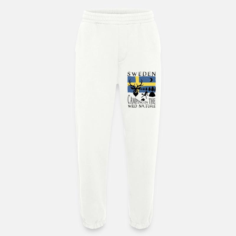 Camping in Schweden - Heavyweight Jogginghose - made by SPREAD - OFF WHITE