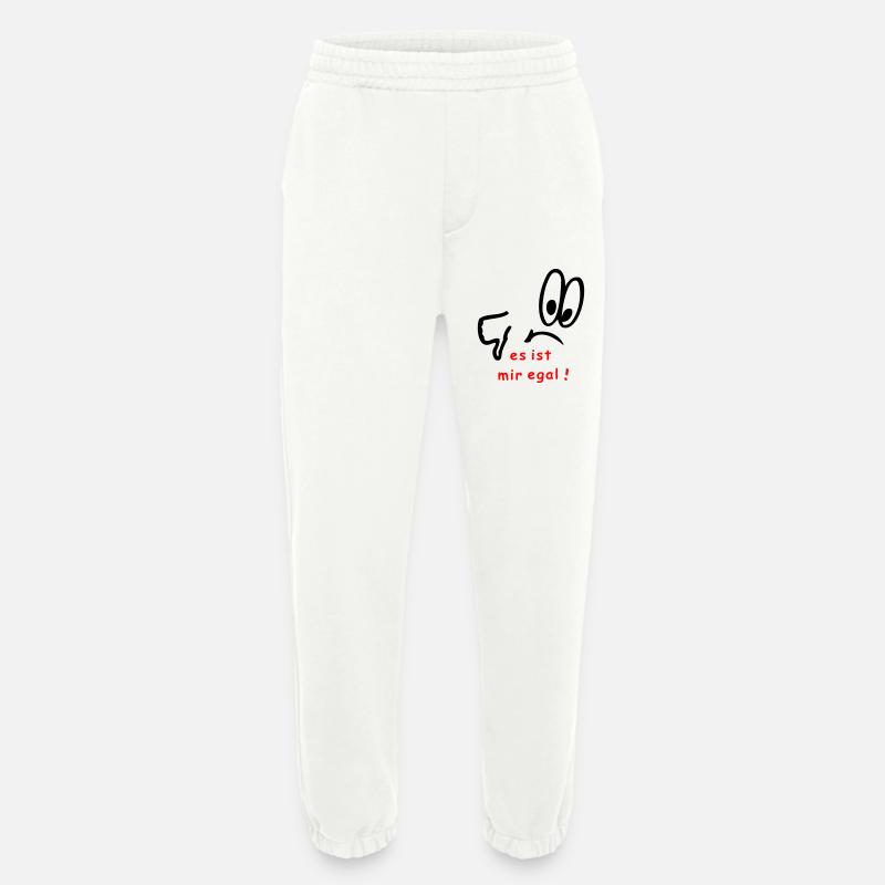 es ist mir egal, comic - Heavyweight Jogginghose - made by SPREAD  - OFF WHITE