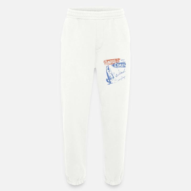 DarssCoast WINDSURFING - SURFER WINDSURFER - Heavyweight Jogginghose - made by SPREAD  - OFF WHITE