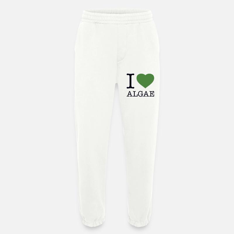 I LOVE ALGAE Algen - Heavyweight Jogginghose - made by SPREAD  - OFF WHITE