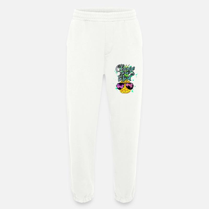 Pineapple change your thinking - Heavyweight Jogging Pants - made by SPREAD - OFF WHITE