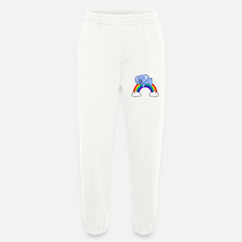 Regenbogen Koala - Heavyweight Jogginghose - made by SPREAD  - OFF WHITE