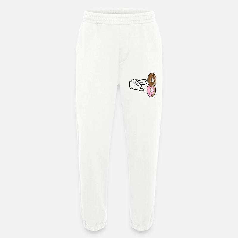 Dessert Sweets Snacking Donut Snacking - Heavyweight Jogging Pants - made by SPREAD  - OFF WHITE