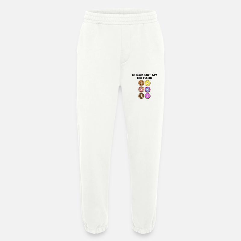 Sweets Funny Donut Statement Dessert - Heavyweight Jogging Pants - made by SPREAD  - OFF WHITE
