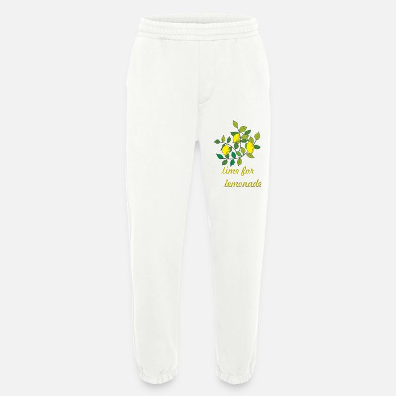 time for lemonade zitronen - Heavyweight Jogginghose - made by SPREAD  - OFF WHITE