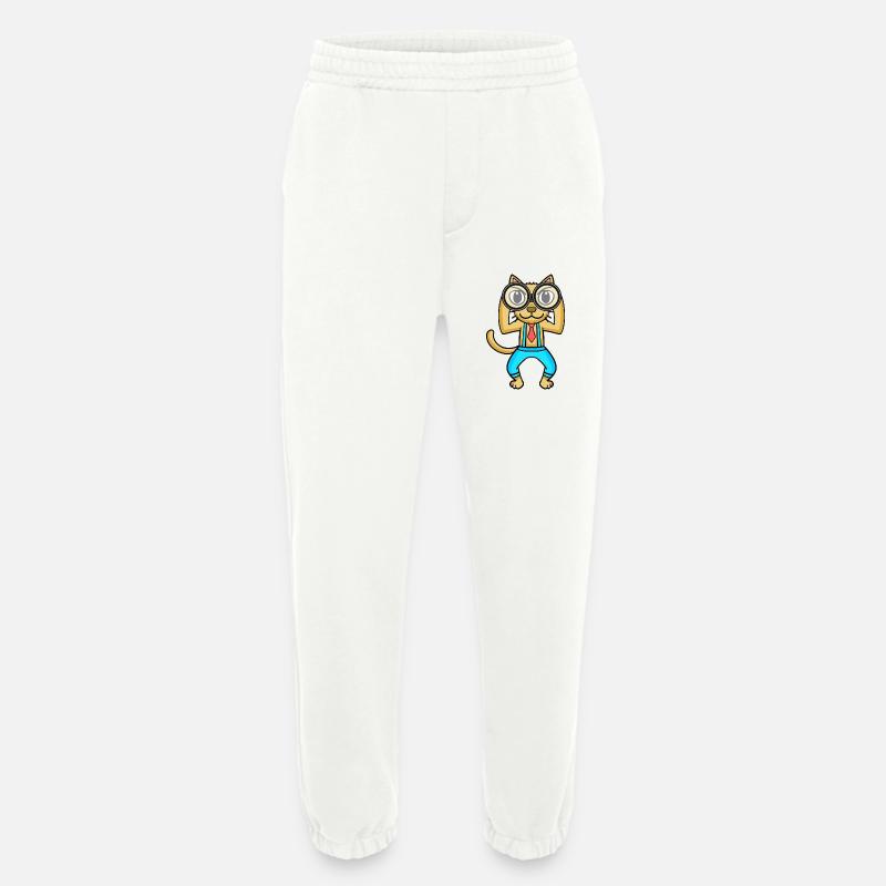Teleskop Astronomie Astronom Katze - Heavyweight Jogginghose - made by SPREAD - OFF WHITE