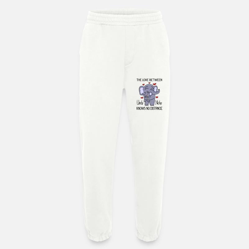 Love between uncle and niece - Heavyweight Jogging Pants - made by SPREAD - OFF WHITE