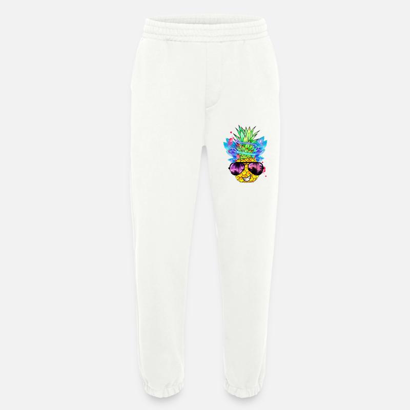 Pineapple Art - Heavyweight Jogging Pants - made by SPREAD - OFF WHITE