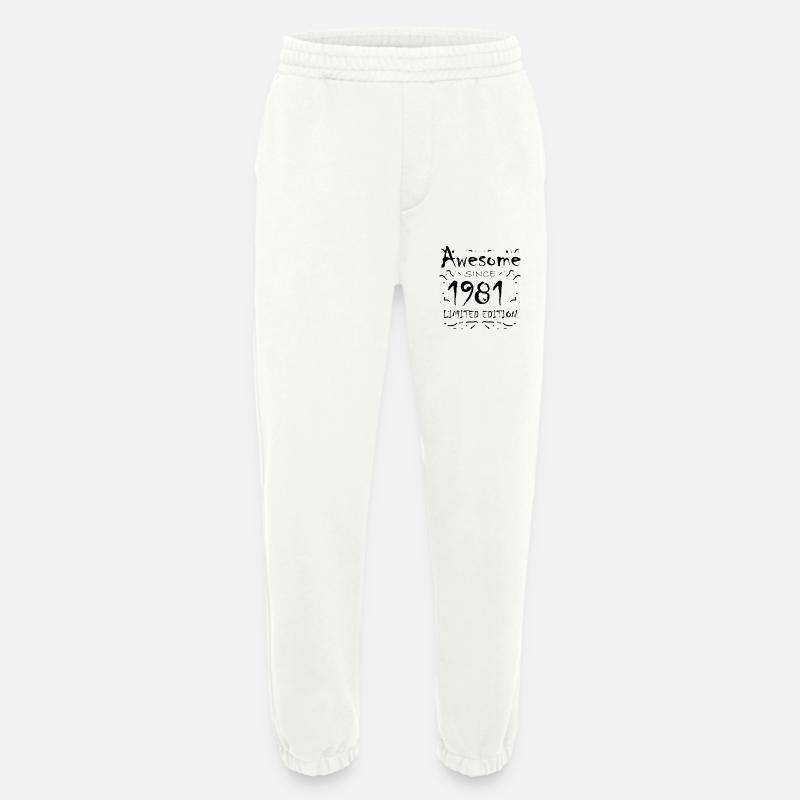 1981 - Born 1981 - Heavyweight Jogging Pants - made by SPREAD  - OFF WHITE