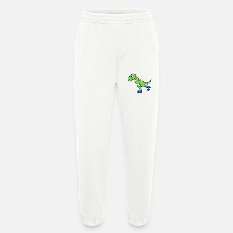 Dinosaurier Skating - Heavyweight Jogginghose - made by SPREAD - OFF WHITE