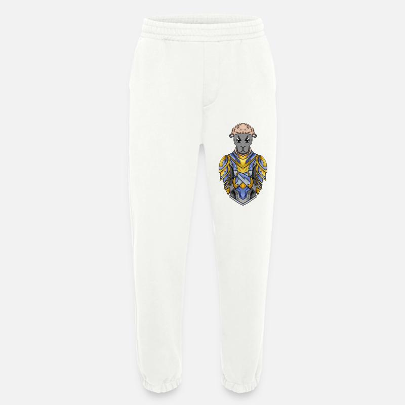 Knight Sheep Crusader - Heavyweight Jogging Pants - made by SPREAD  - OFF WHITE