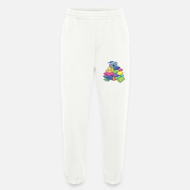 Koala and pillows - Heavyweight Jogging Pants - made by SPREAD  - OFF WHITE