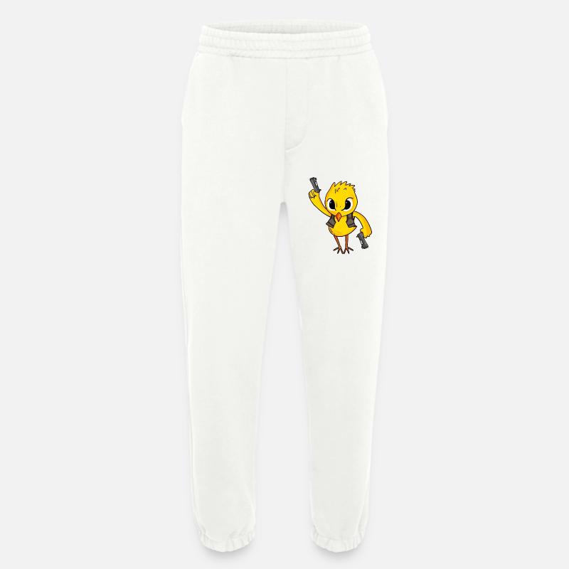 Chicks with pistol - Heavyweight Jogging Pants - made by SPREAD  - OFF WHITE