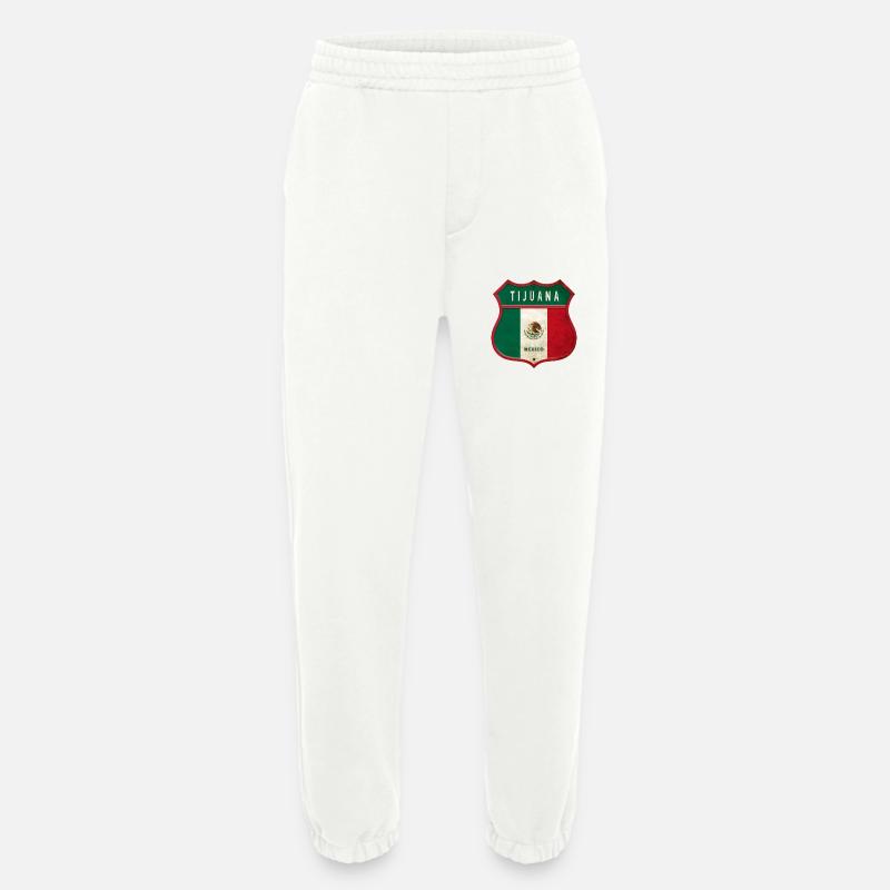 Tijuana Mexiko Wappen Design - Heavyweight Jogginghose - made by SPREAD  - OFF WHITE
