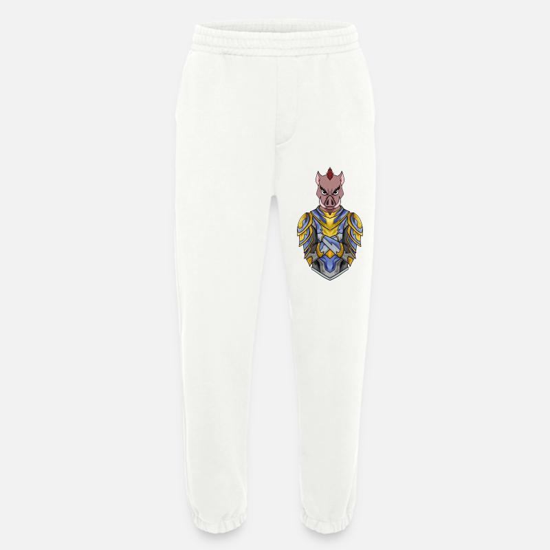 Ritter Wildschein cochon cool - Pantalon de jogging bio épais fabriqué en UE - OFF WHITE
