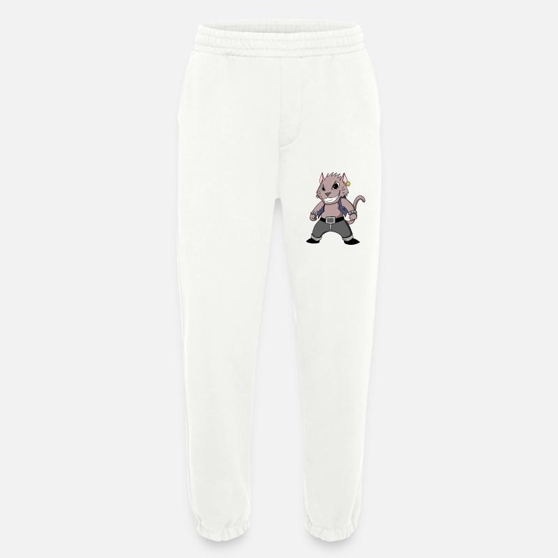 Cool Katze - Heavyweight Jogginghose - made by SPREAD - OFF WHITE