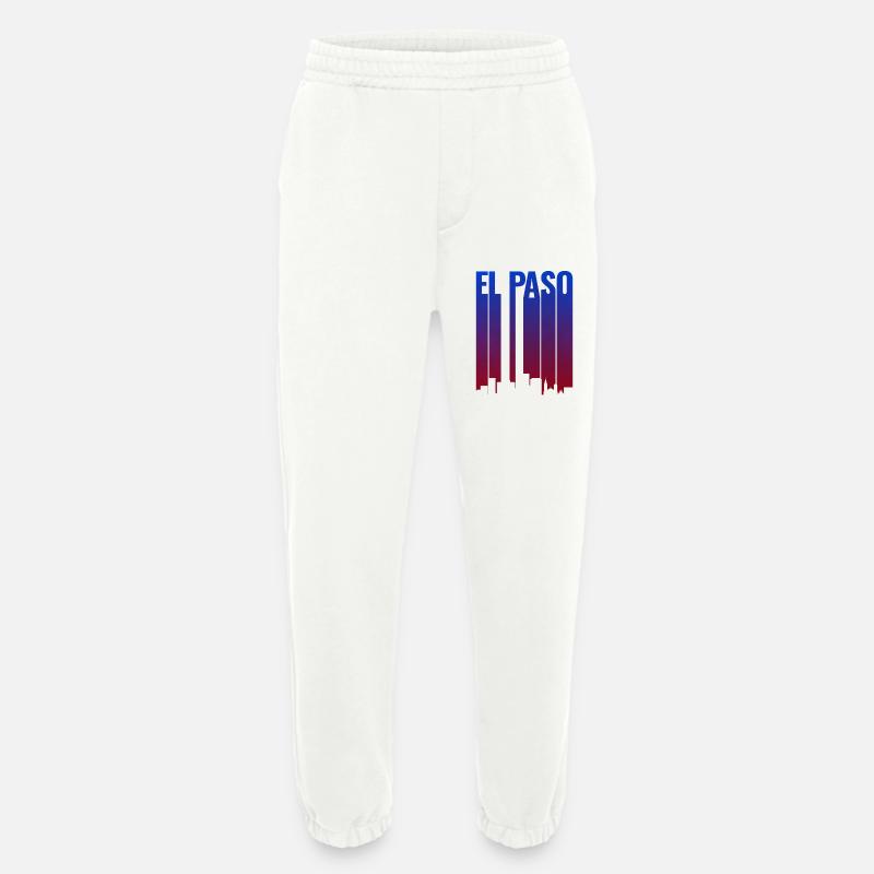 El Paso Skyline Gradient - Heavyweight Jogging Pants - made by SPREAD  - OFF WHITE