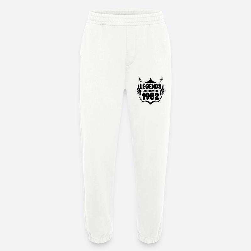 1982 - Né en 1982 - Pantalon de jogging bio épais fabriqué en UE - OFF WHITE