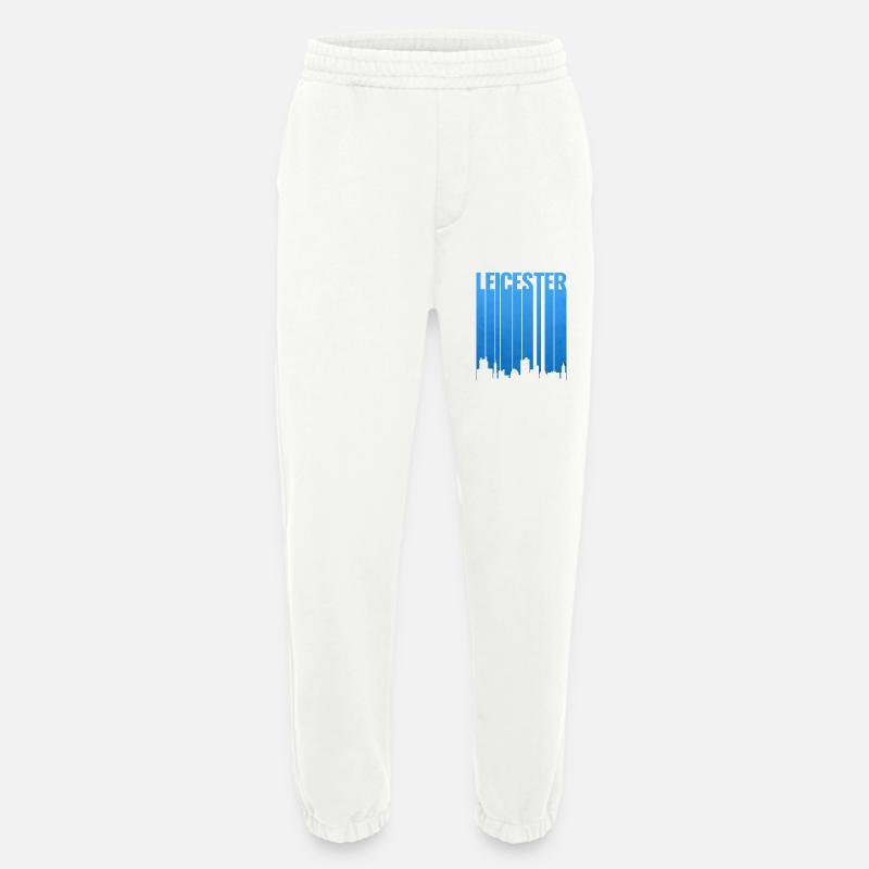 Leicester Skyline Blau Gradient - Heavyweight Jogginghose - made by SPREAD  - OFF WHITE