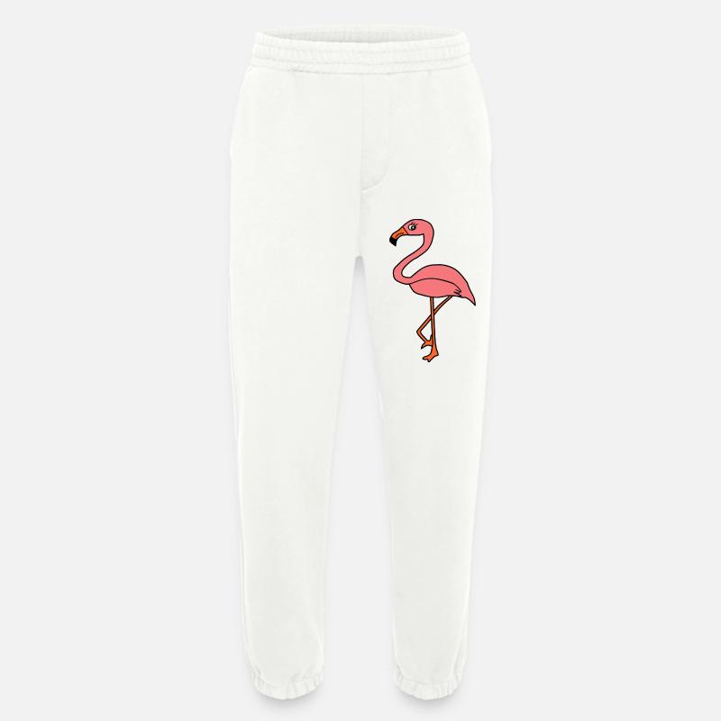 Flamingos Vogel Vögelchen Tiere Geschenk - Heavyweight Jogginghose - made by SPREAD  - OFF WHITE