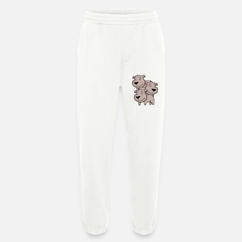 Cute Bears - Bear - Heavyweight Jogging Pants - made by SPREAD  - OFF WHITE