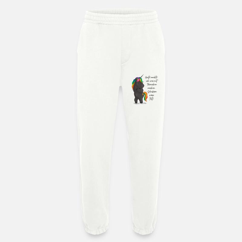 Einhorndrache mit Regenbogenmähne - Heavyweight Jogginghose - made by SPREAD  - OFF WHITE