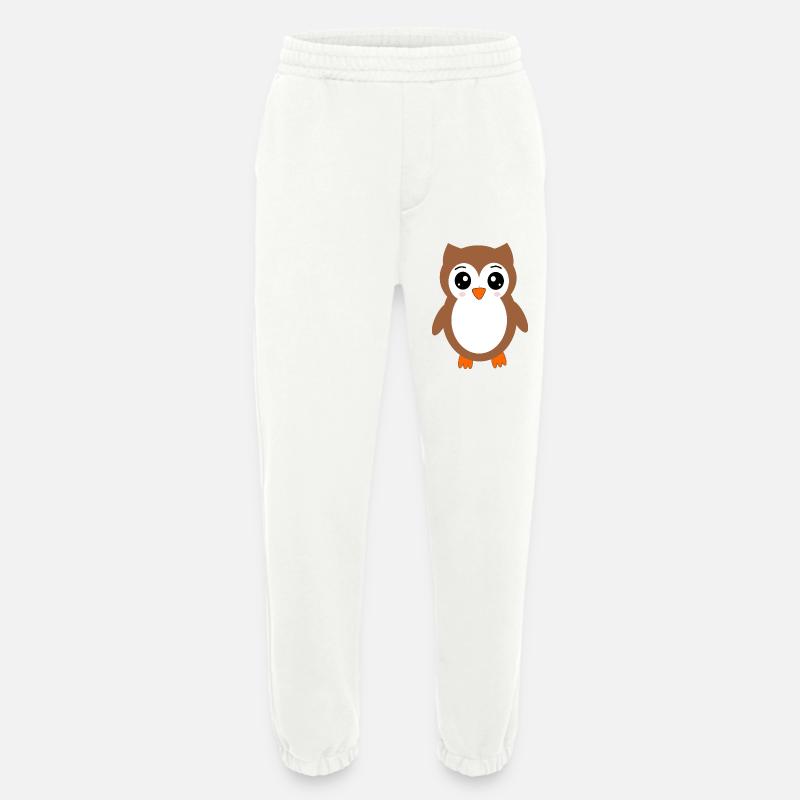 braune Eule Vogel Vogelschutz - Heavyweight Jogginghose - made by SPREAD - OFF WHITE
