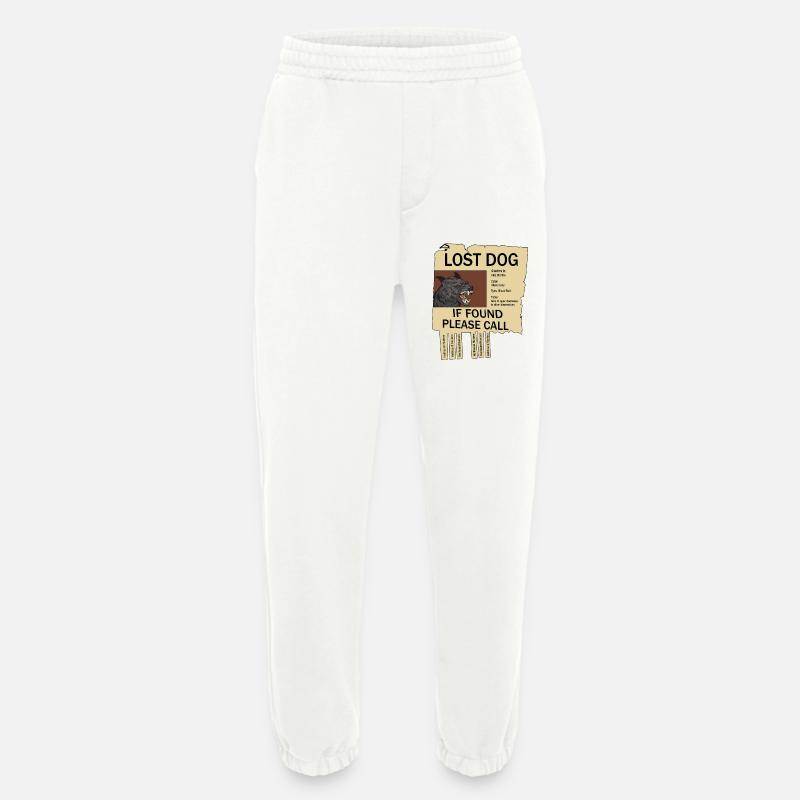 Missing Hellhound - Heavyweight Jogging Pants - made by SPREAD  - OFF WHITE