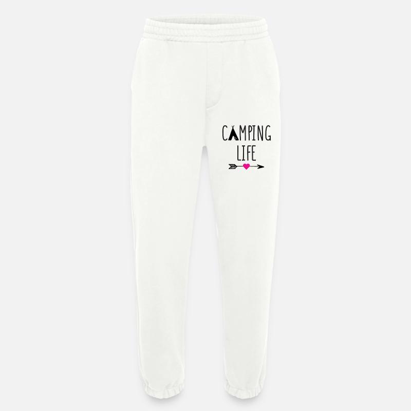 Leben auf dem Campingplatz - Heavyweight Jogginghose - made by SPREAD  - OFF WHITE