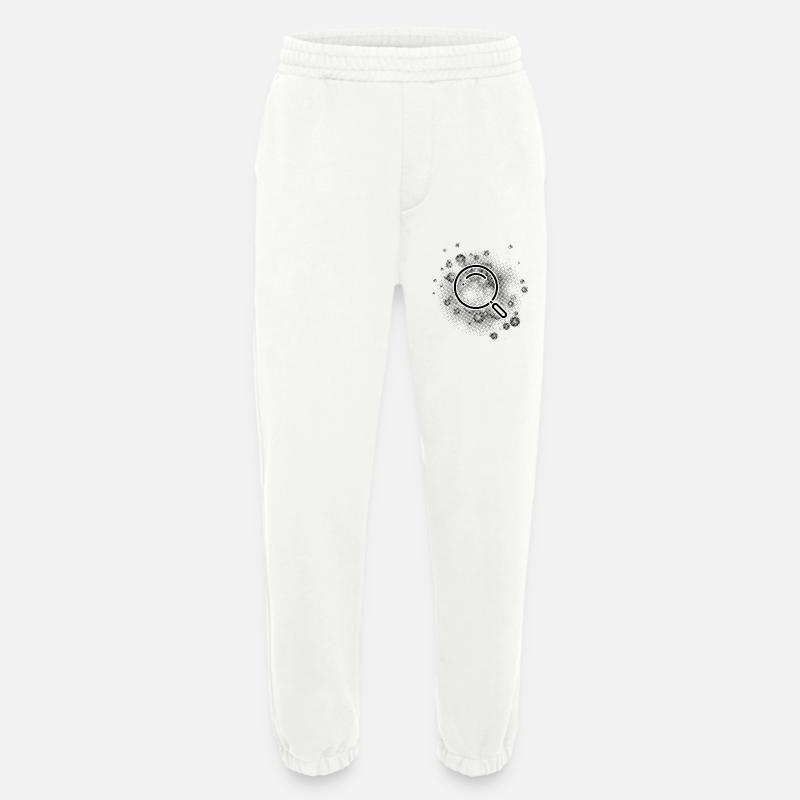 Lupe mit Punkte Hintergrund - Heavyweight Jogginghose - made by SPREAD  - OFF WHITE