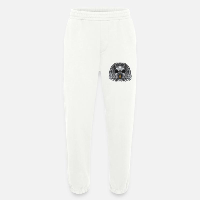 eulengesicht, schneeeulenkopf - Heavyweight Jogginghose - made by SPREAD  - OFF WHITE