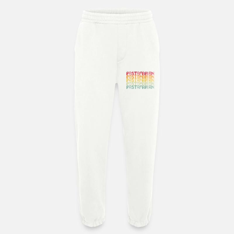 Rainbow Font Stack Pattern - Heavyweight Jogging Pants - made by SPREAD  - OFF WHITE