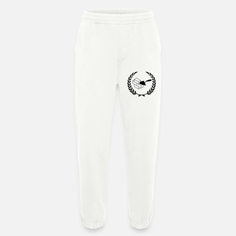 Masonry tools for masonry - Heavyweight Jogging Pants - made by SPREAD  - OFF WHITE