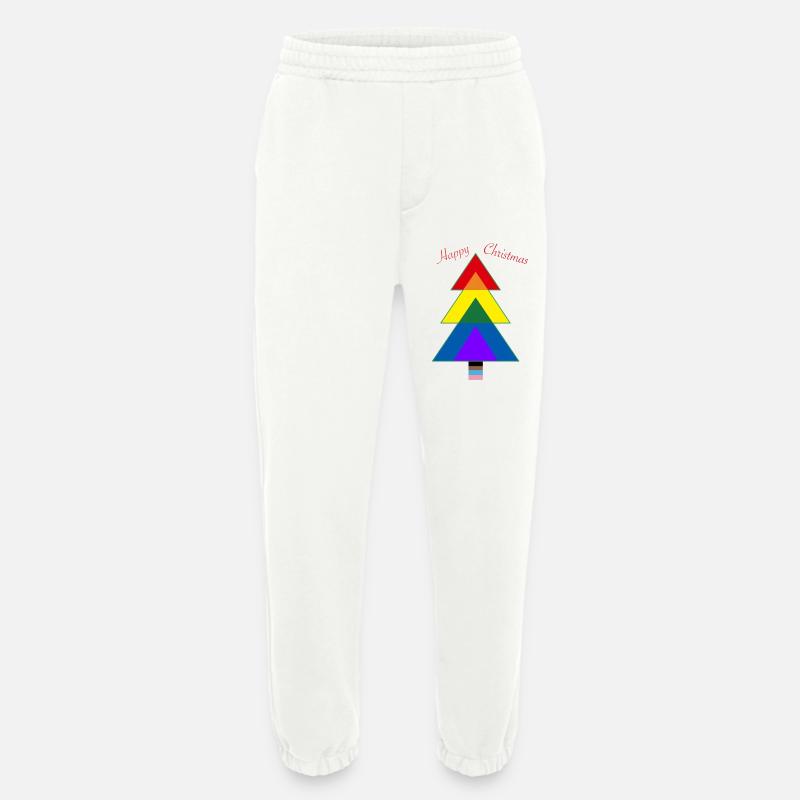 Weihnachtsbaum - Pride tree LGBTQ+ - Heavyweight Jogginghose - made by SPREAD  - OFF WHITE