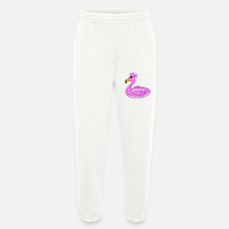 Flamingo Donut - Heavyweight Jogging Pants - made by SPREAD  - OFF WHITE