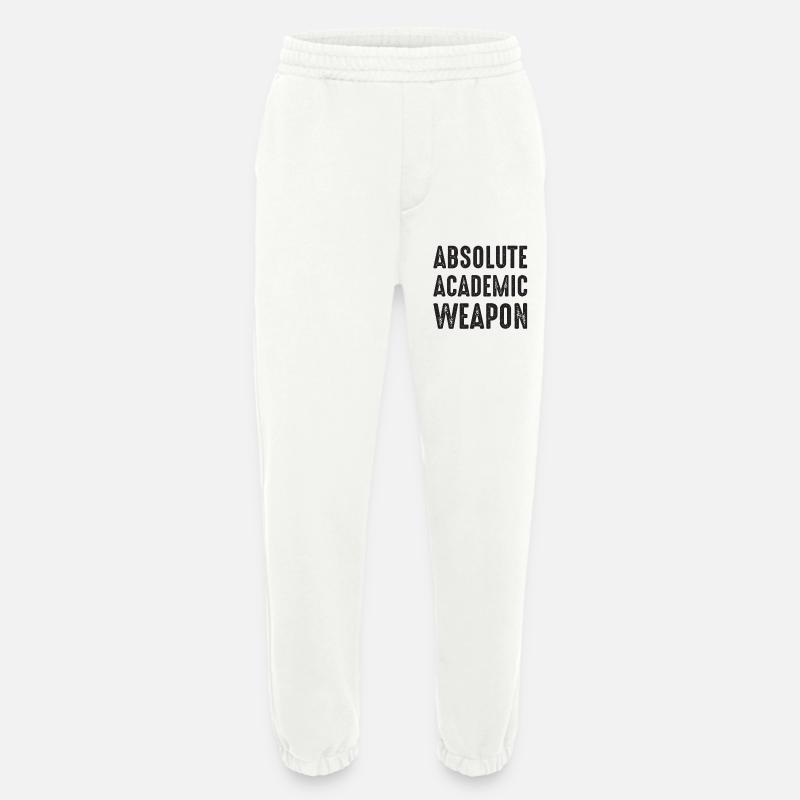 Studenten Absolute Academic Weapon - Heavyweight Jogginghose - made by SPREAD  - OFF WHITE