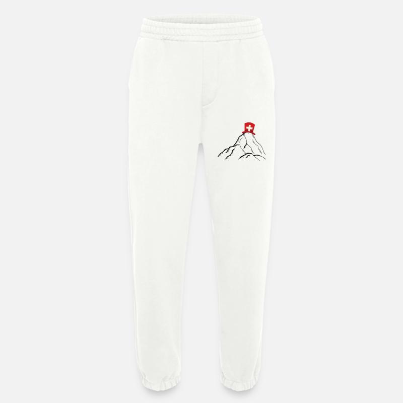 Schweizer Berge - Switzerland Liebe - Heavyweight Jogginghose - made by SPREAD  - OFF WHITE