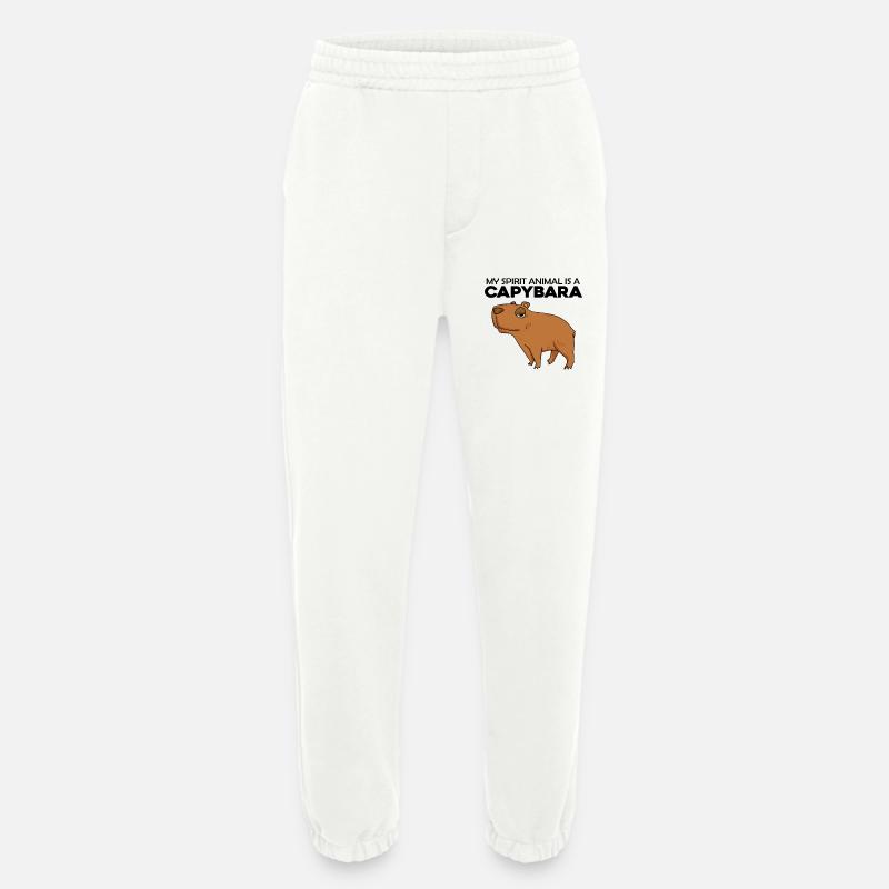 Capybara Wasserschwein Geschenk - Heavyweight Jogginghose - made by SPREAD - OFF WHITE