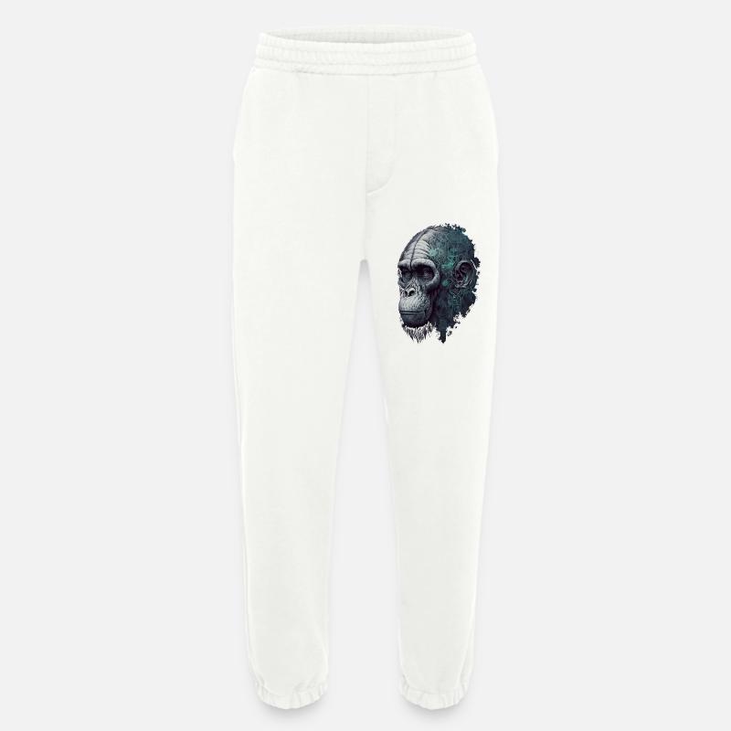 KI-gesteuerter Affe - Heavyweight Jogginghose - made by SPREAD  - OFF WHITE