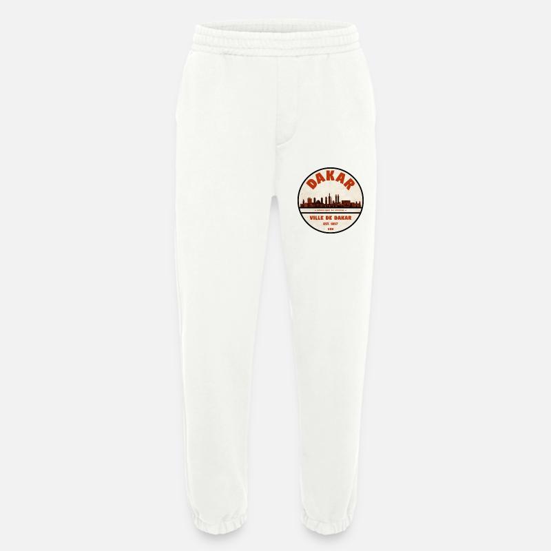 Dakar Skyline Retro-Emblem - Heavyweight Jogginghose - made by SPREAD  - OFF WHITE